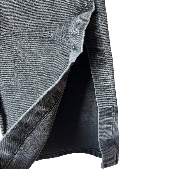 16. NWT Topshop Black Button Fly Jeans with Spilts on Sides - Picture 8 of 8